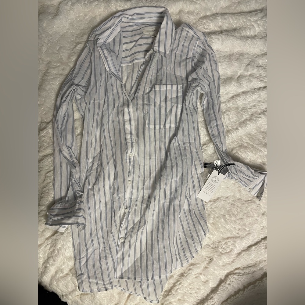 Treasure&Bond, white stripe, size small